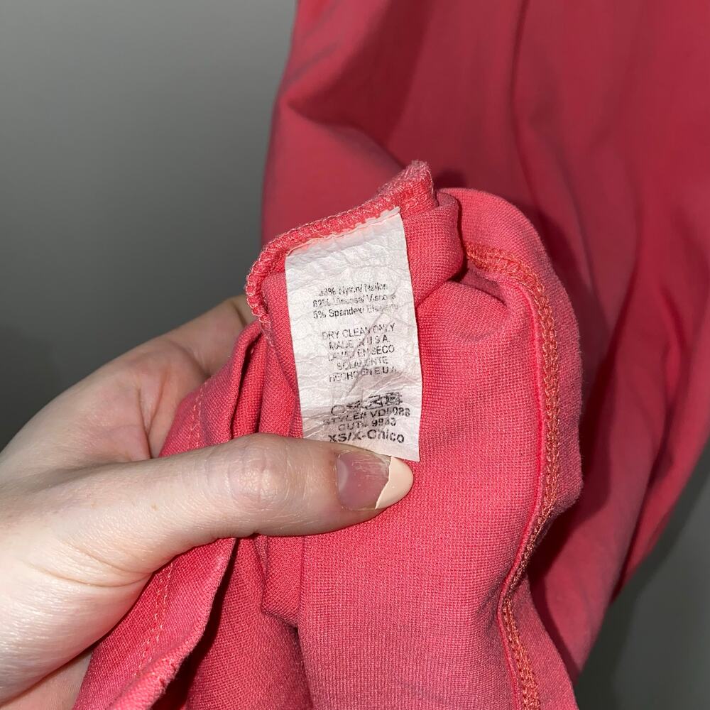 Lulu's Coral Pink Bodycon Dress, Women's XS, Asymmetrical Midi Tank - Picture 7 of 8